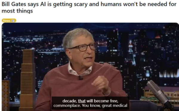 金岭速配 比尔·盖茨再掀争议：AI终将取代大多数工作，唯有程序员幸存？